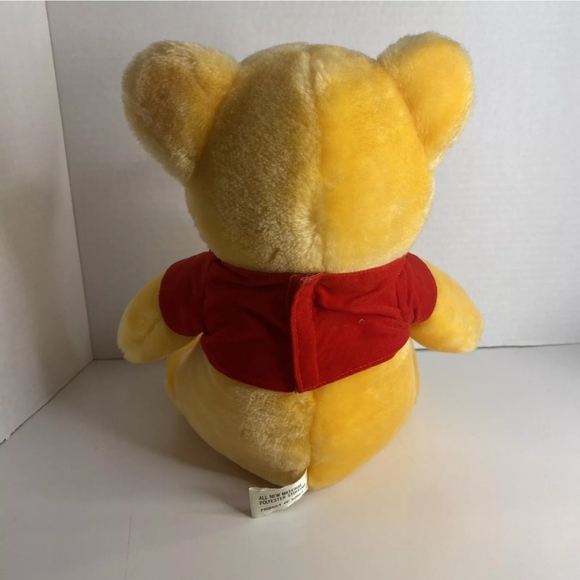 Vintage Disney Disneyland Plush Stuffed Animal Korea Winnie The Pooh Yellow Bear - Picture 3 of 5